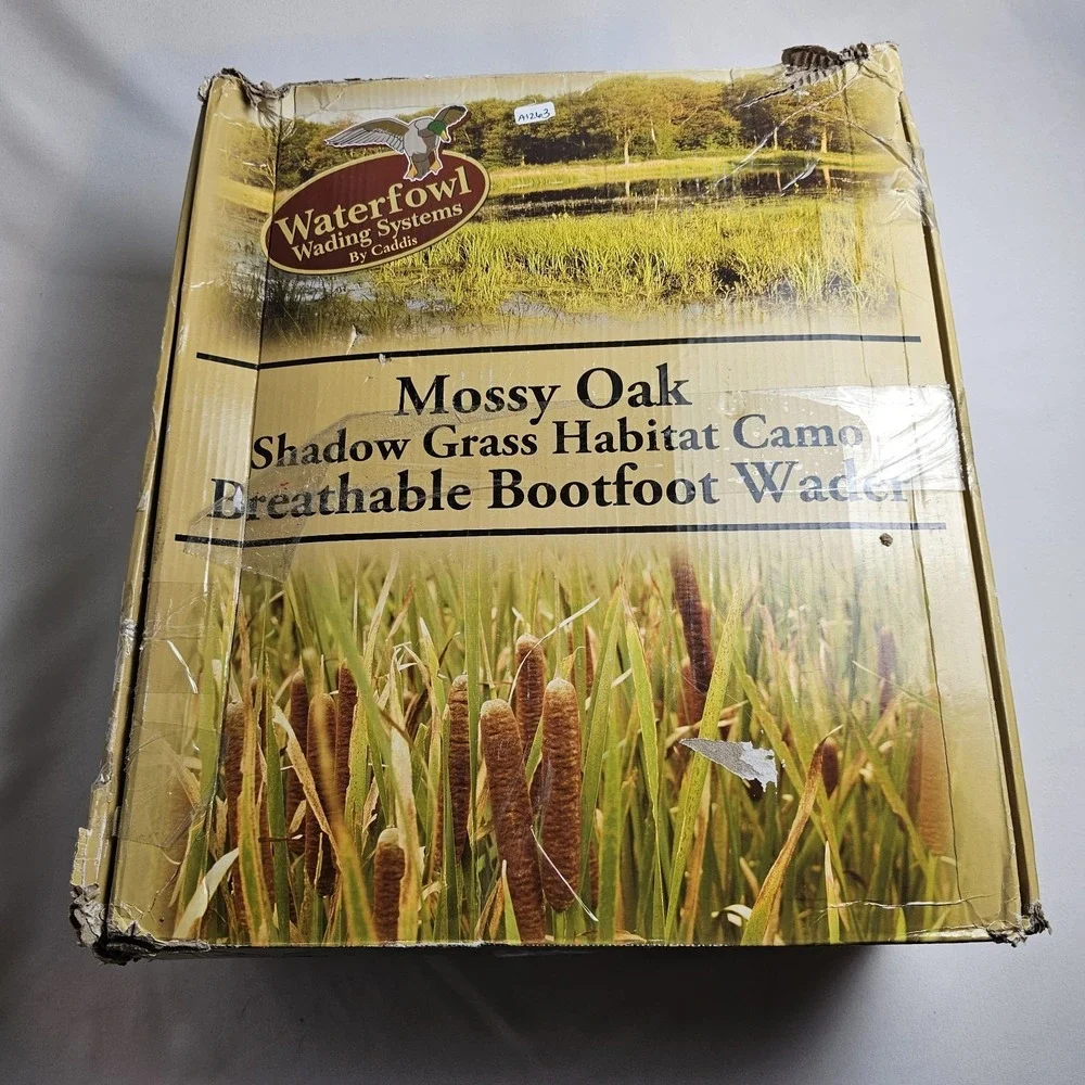 *NIB*Mossy Oak Men's Shadow Grass Habitat Camo Waterfowl Bootfoot Wader Size‎ 11